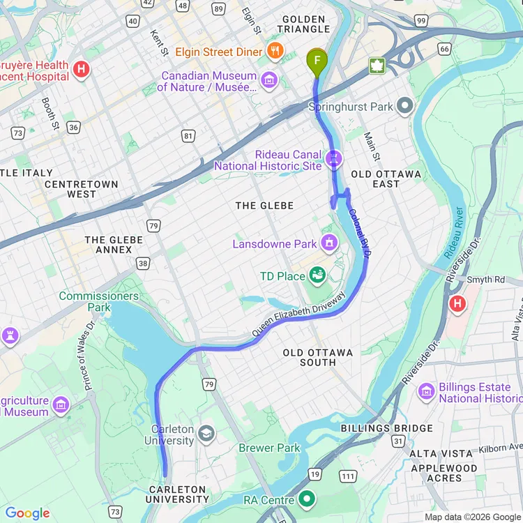 Map of Night Ride
