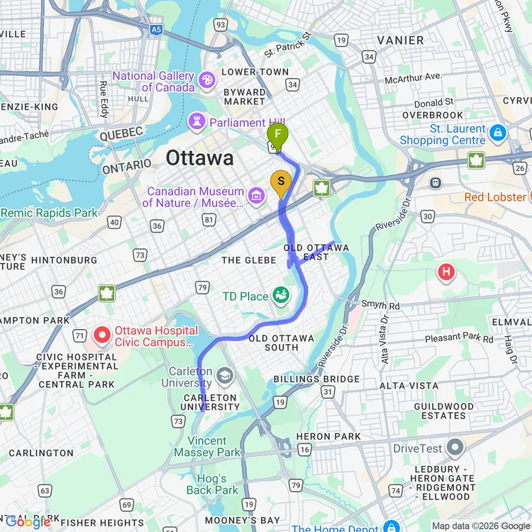 Map of First ride of the year!