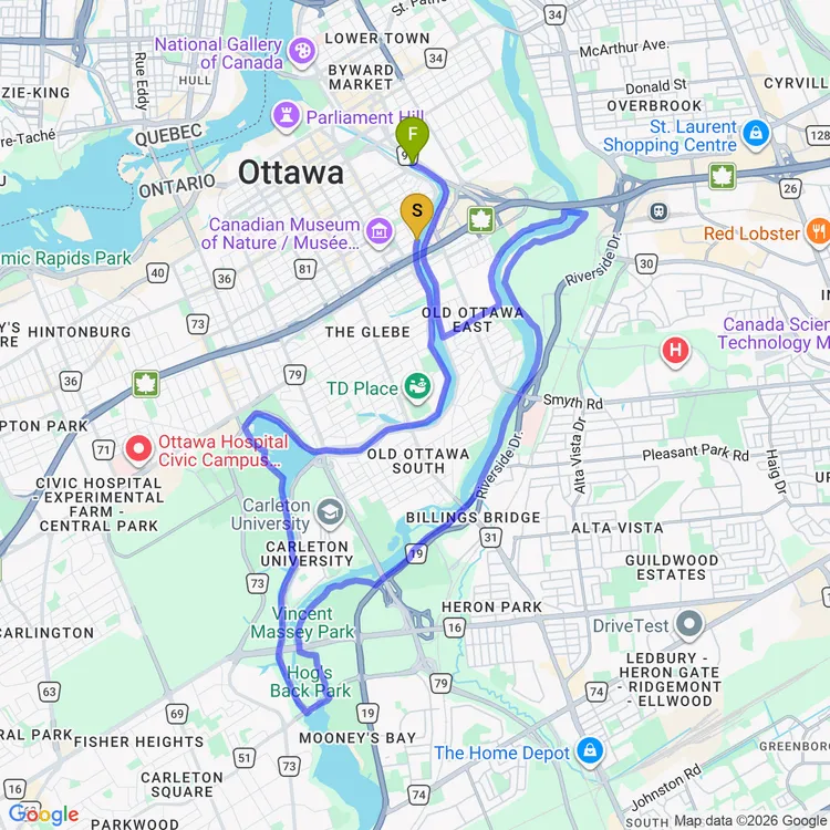 Map of Morning Ride
