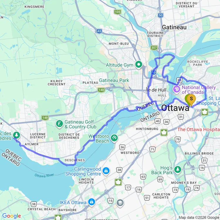 Map of Visiting Aylmer