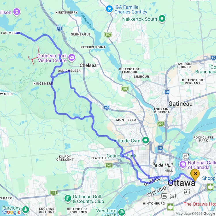 Map of Meech Lake with Kirill