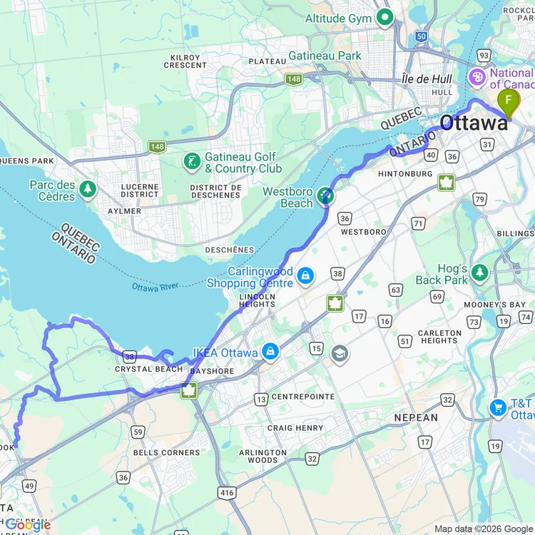 Map of Exploring Shirley's Bay