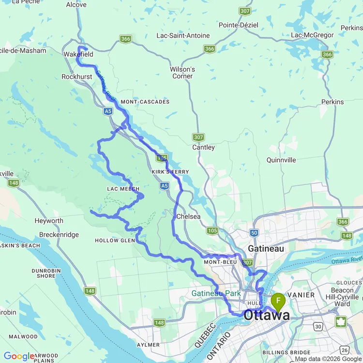 Map of Wakefield Fondo