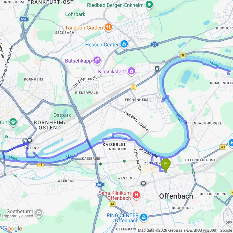 Map of Exploring Frankfurt, Germany