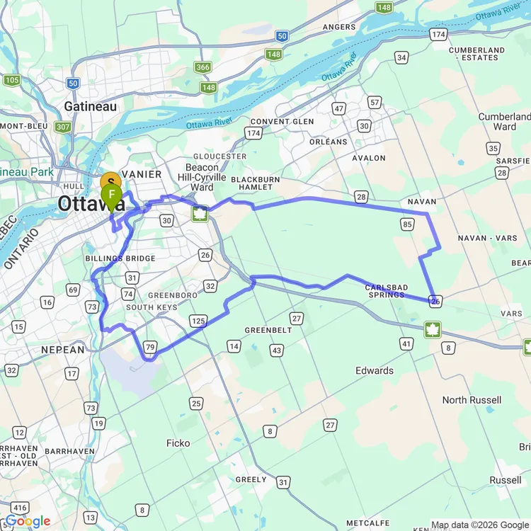 Map of Navan long loop