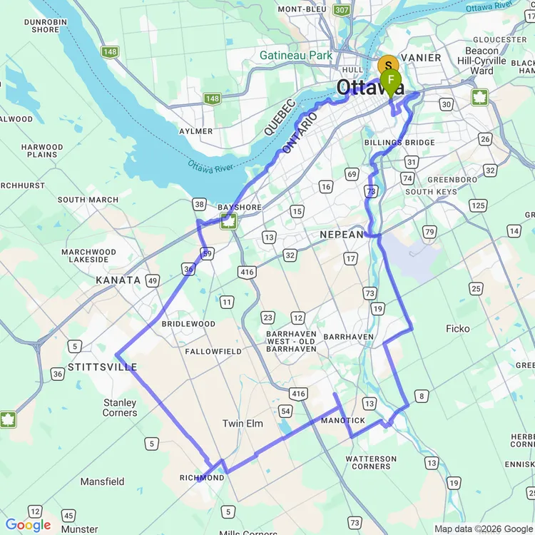 Map of Richmond Manotick