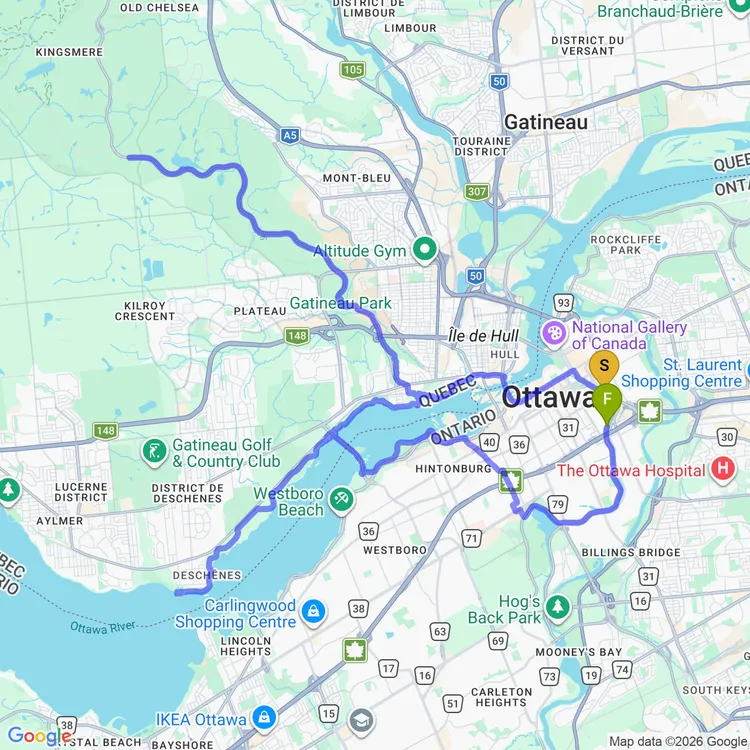 Map of new bike who dis 