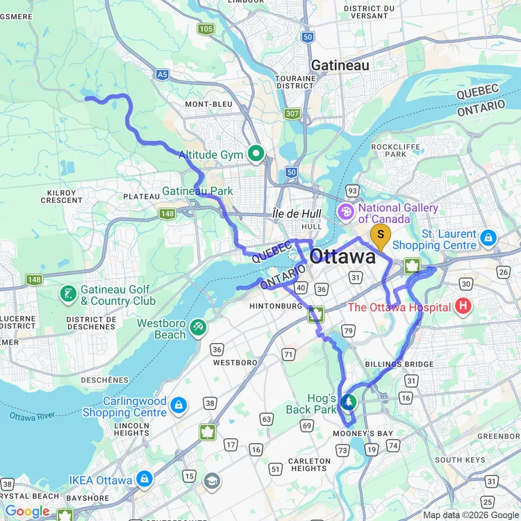 Map of chasing the orange 