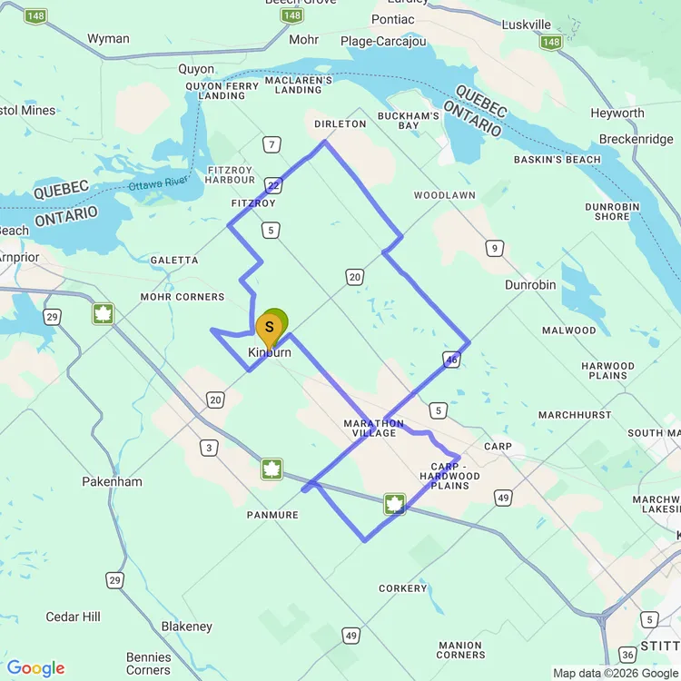 Map of Surprise Spring Runoff Sesh