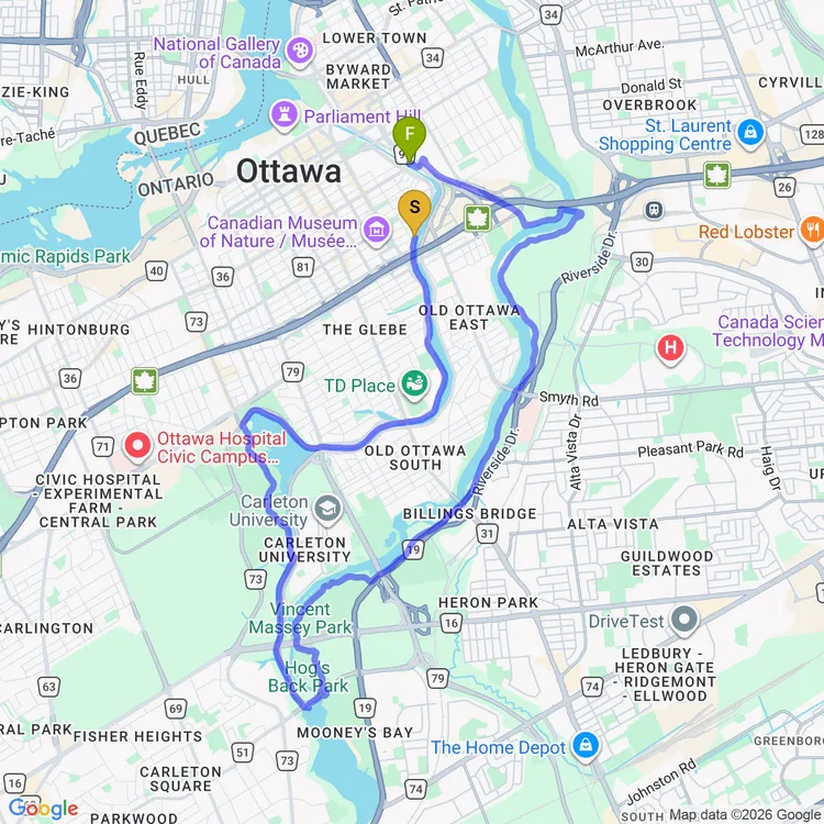 Map of cool down ride, it’s been so hot!