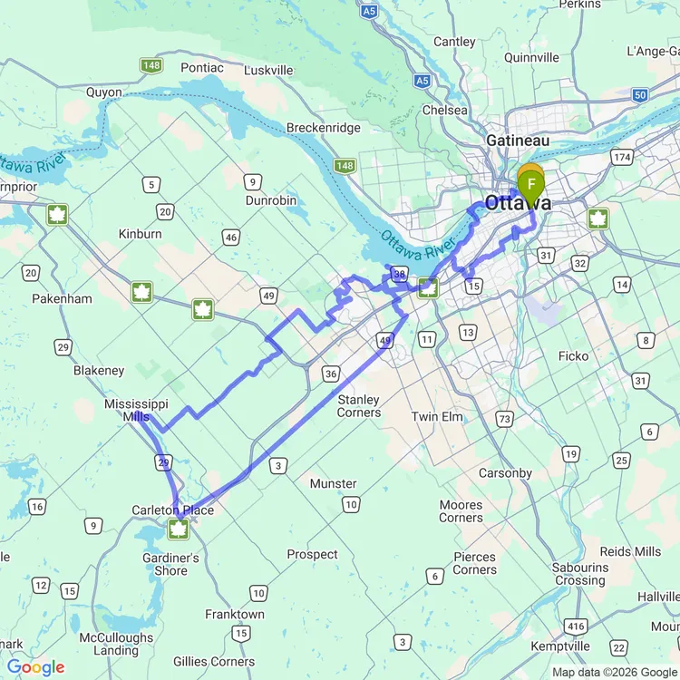 Map of three quarters of two hundred