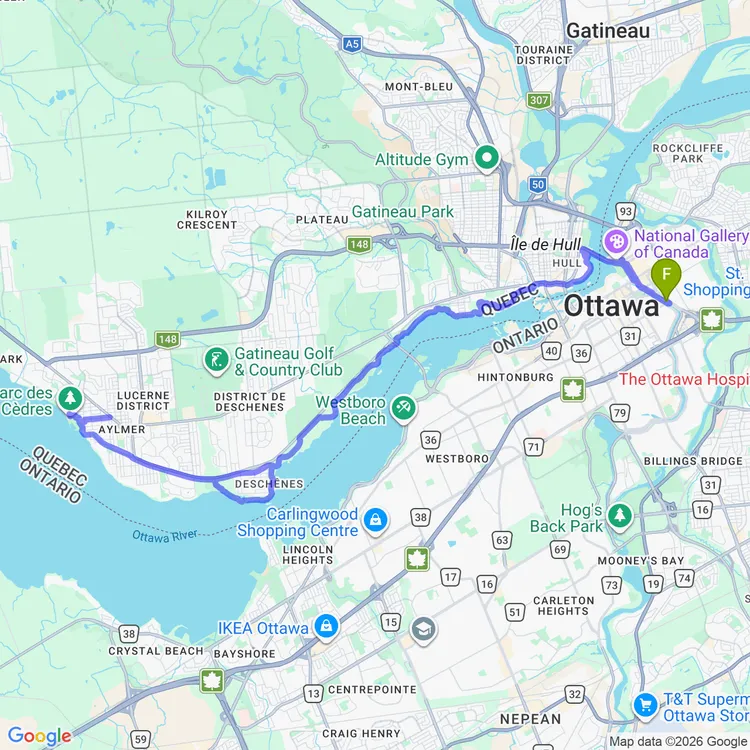 Map of poutine with Kirill and Chris