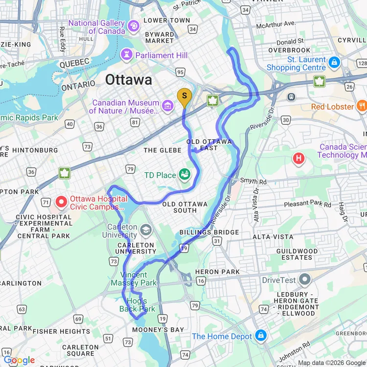 Map of Morning Ride
