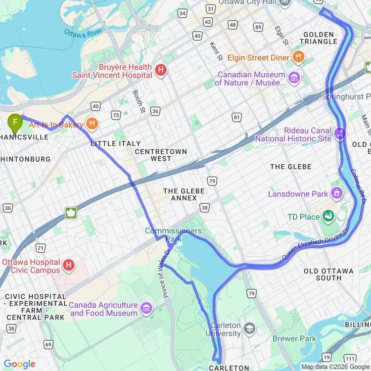Map of first ride of the year!