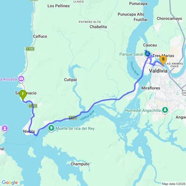 Map of Valdivia 👉 Niebla