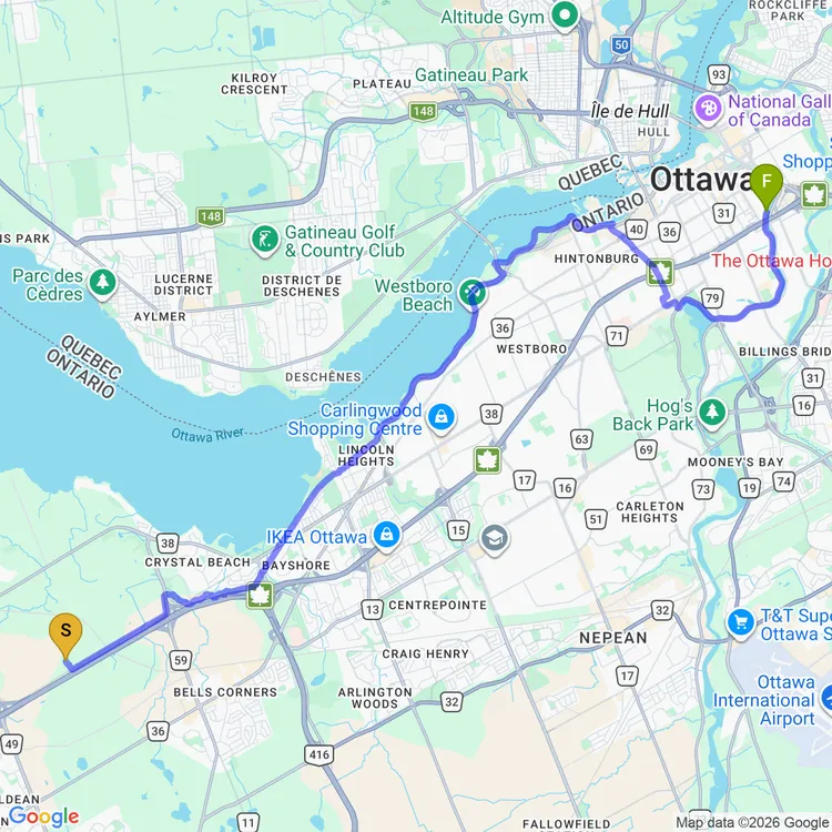 Map of back home from wesley clover parks