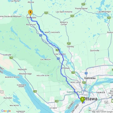 Map of back home from summit 🌈