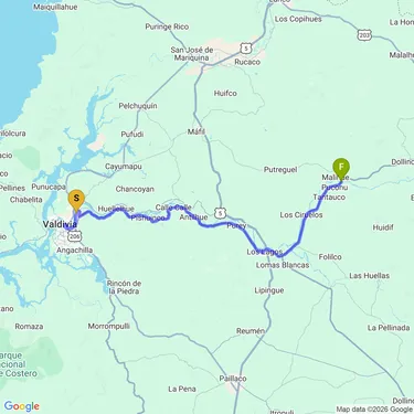 Map of Brevet Valdivia: Accident Edition 🚑