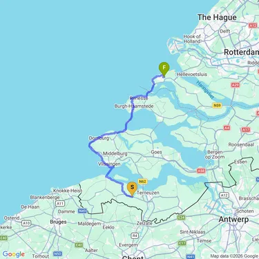 Map of Day 4: Zeeland, Netherlands