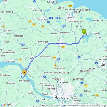 Map of To Ascheberg #eurobiketrip