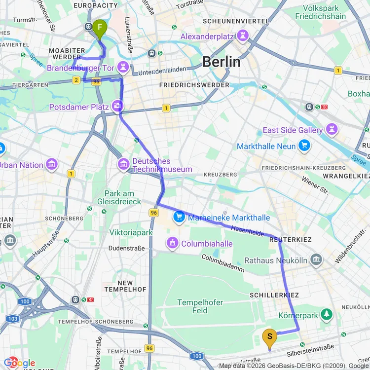 Map of Goodbye Berlin