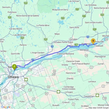 Map of Riding back Home