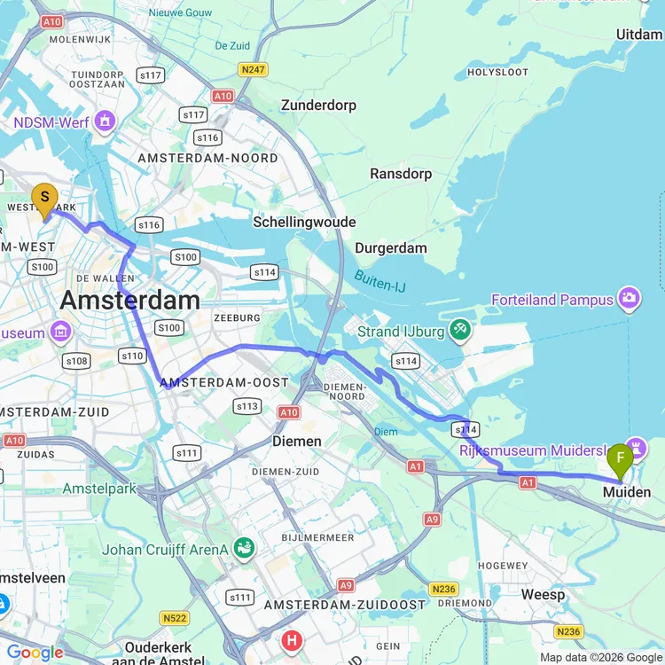 Map of to the castle