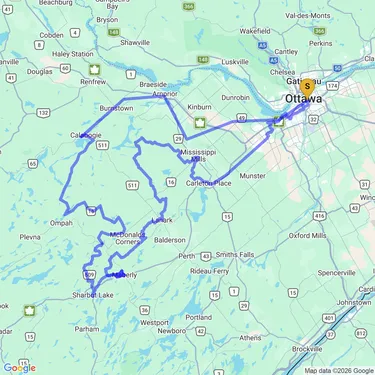 Map of Attempting the Log Driver's Waltz
