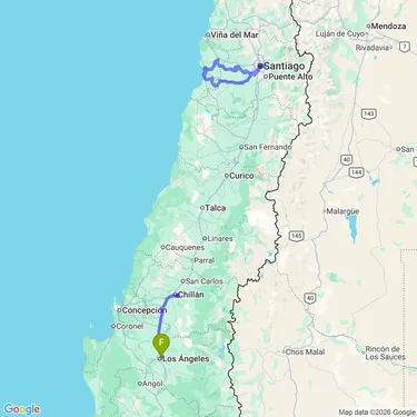 Map of Exploring Chile